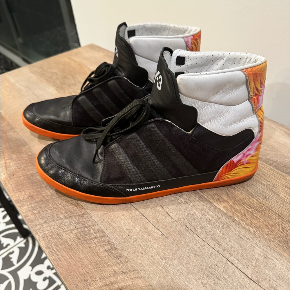 Y3 yokoshomito couture floral high top size 10.5
